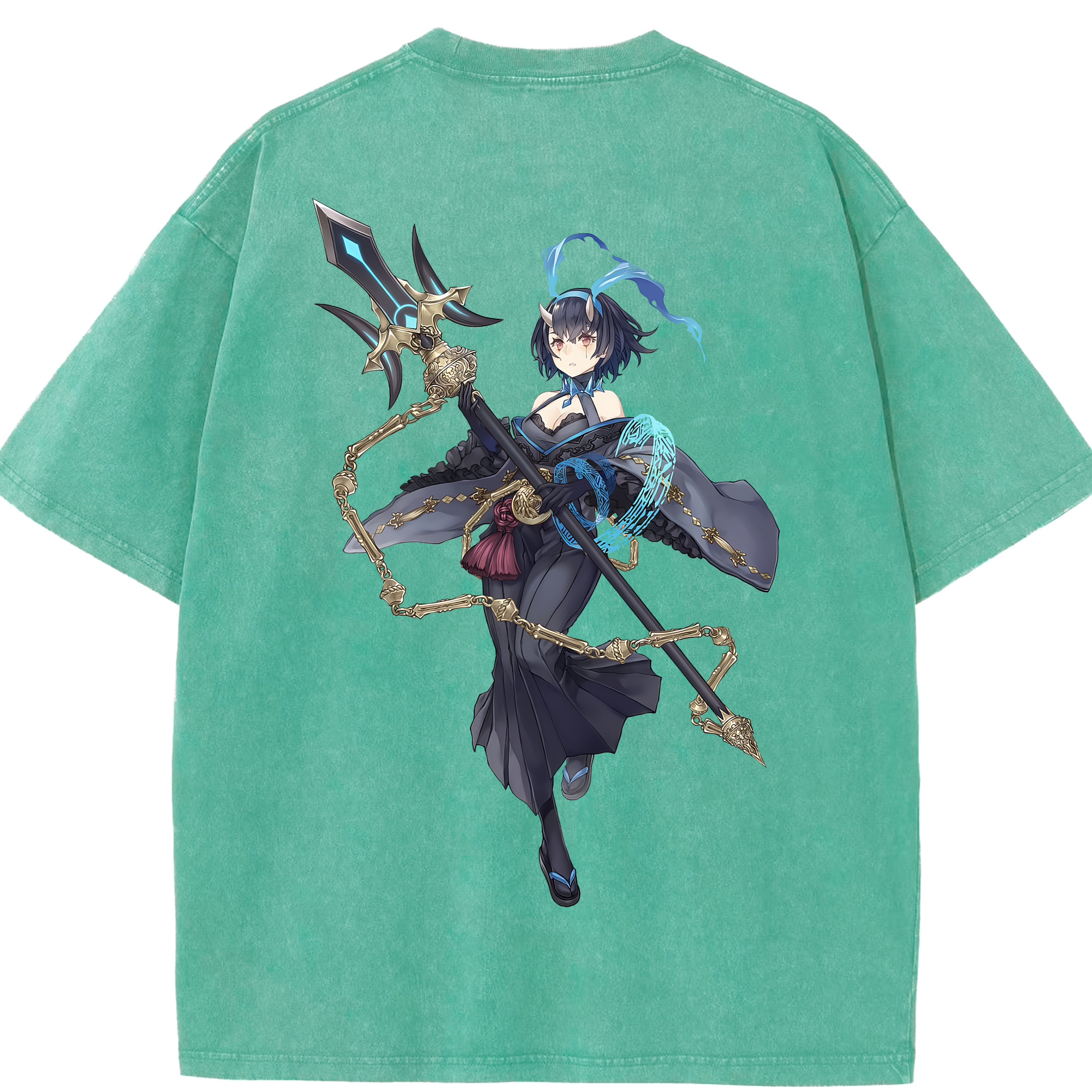（画像用） 転スラ Regarding Reincarnated to Slime 綿100% ヴィンテージ風 半袖Tシャツ（背面プリント）